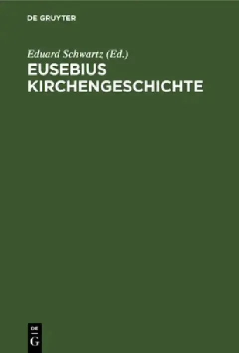 Cover of Eusebius Kirchengeschichte