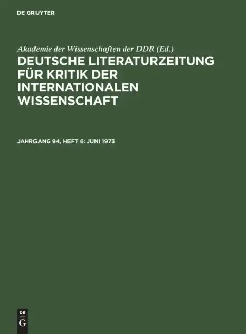Cover of Juni 1973