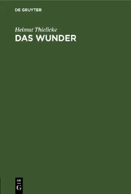 Cover of Das Wunder