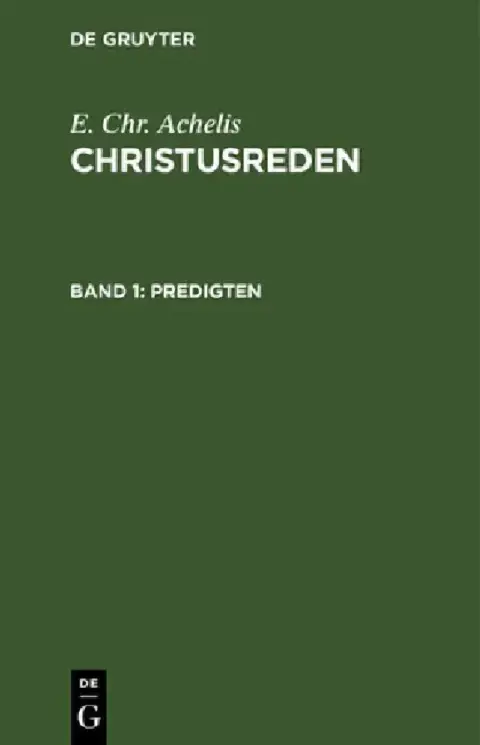 Cover of Predigten