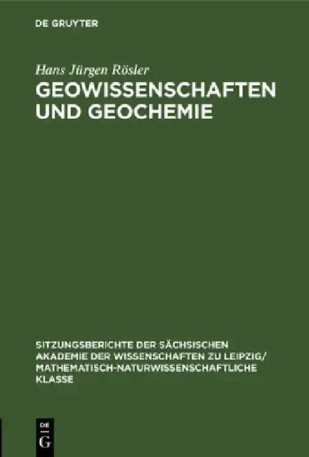 Cover of Geowissenschaften Und Geochemie