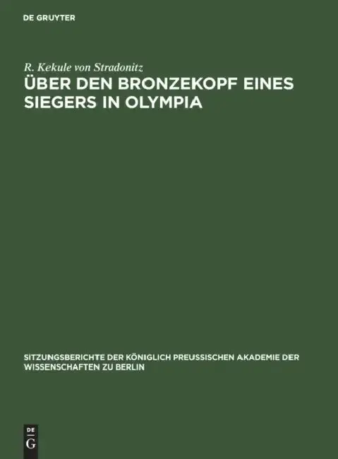 Cover of Über Den Bronzekopf Eines Siegers in Olympia