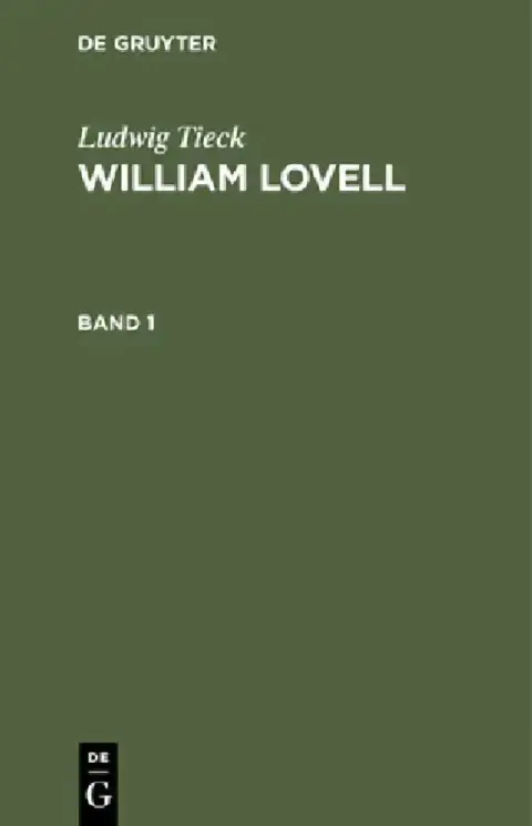 Cover of Ludwig Tieck