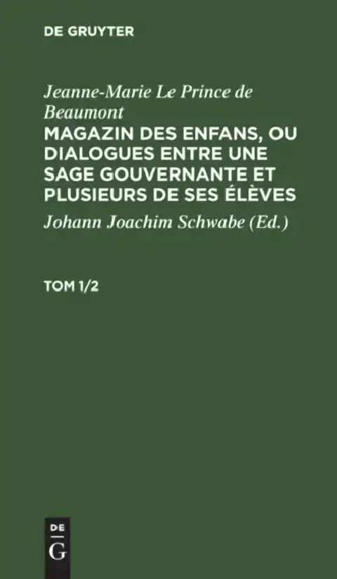 Cover of Jeanne-Marie Le Prince de Beaumont