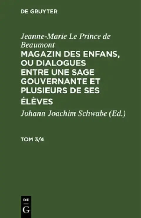 Cover of Jeanne-Marie Le Prince de Beaumont