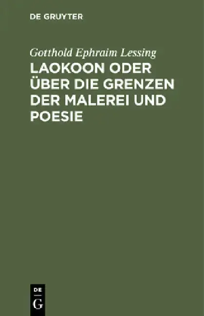 Cover of Laokoon Oder Über Die Grenzen Der Malerei Und Poesie