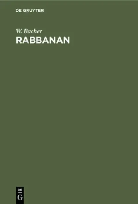 Cover of Rabbanan