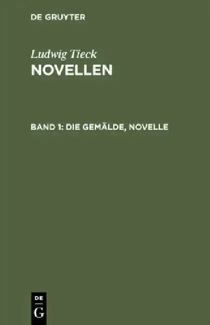 Cover of Die Gemälde, Novelle