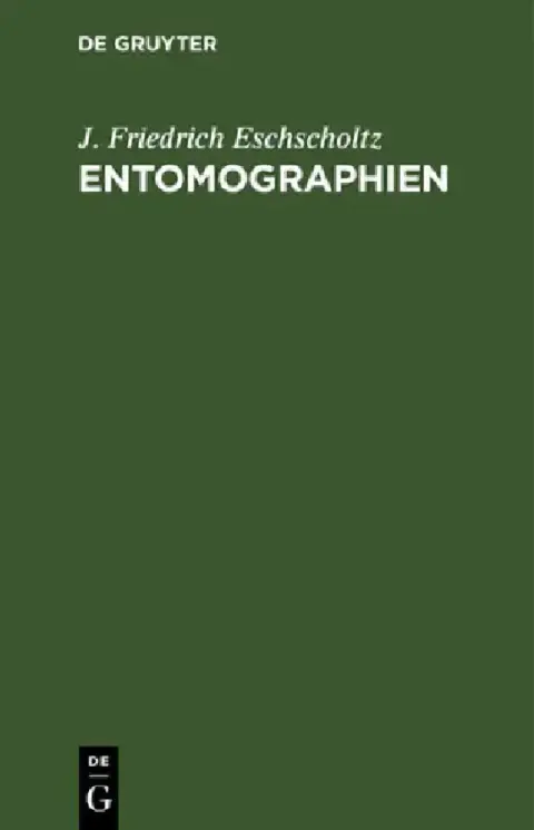 Cover of Entomographien