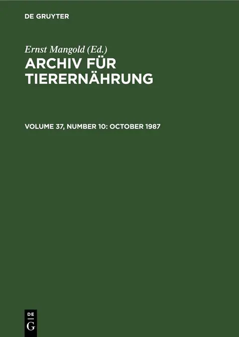 Cover of October 1987
