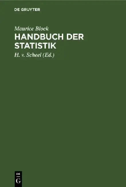 Cover of Handbuch Der Statistik