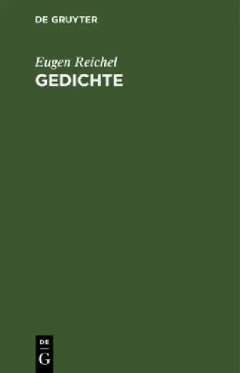 Cover of Gedichte