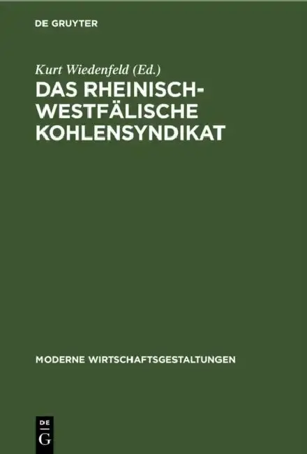Cover of Das Rheinisch-Westfälische Kohlensyndikat