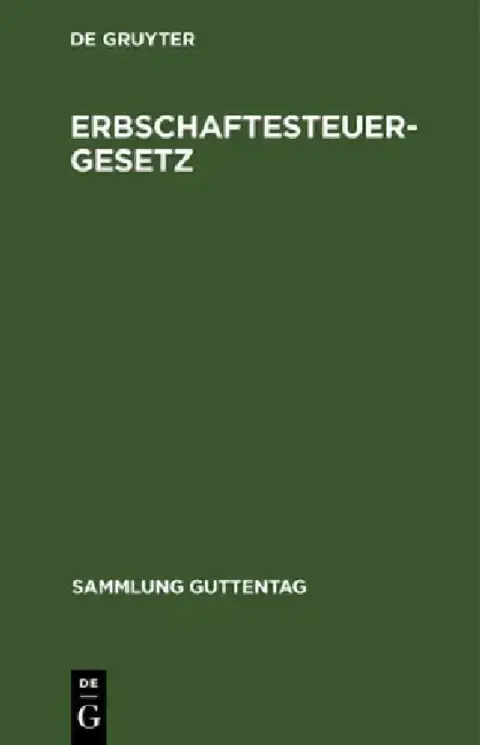 Cover of Erbschaftesteuergesetz