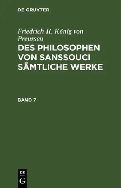 Cover of Friedrich II, König Von Preussen