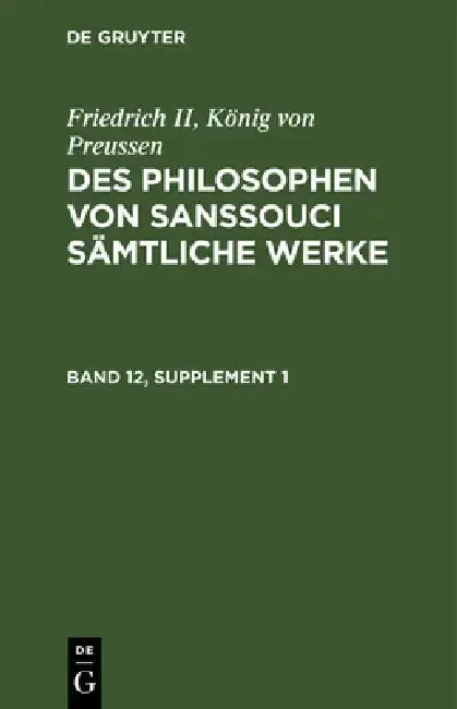 Cover of Friedrich II, König Von Preussen