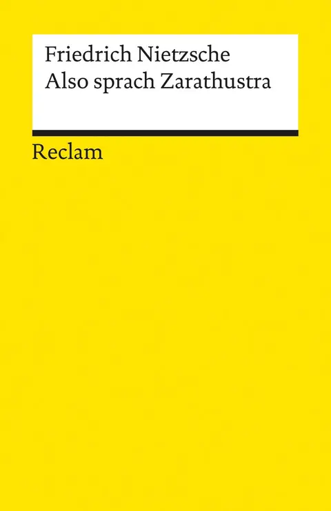 Cover of Also Sprach Zarathustra