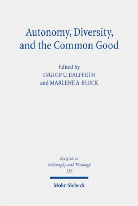 Cover of Autonomy, Diversity and the Common Good
