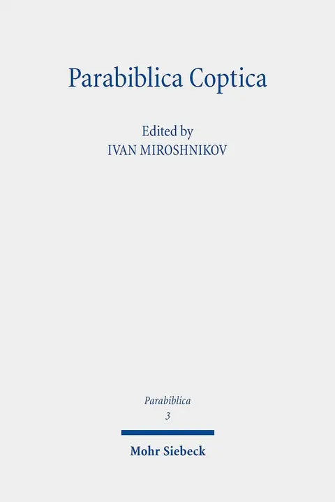 Cover of Parabiblica Coptica