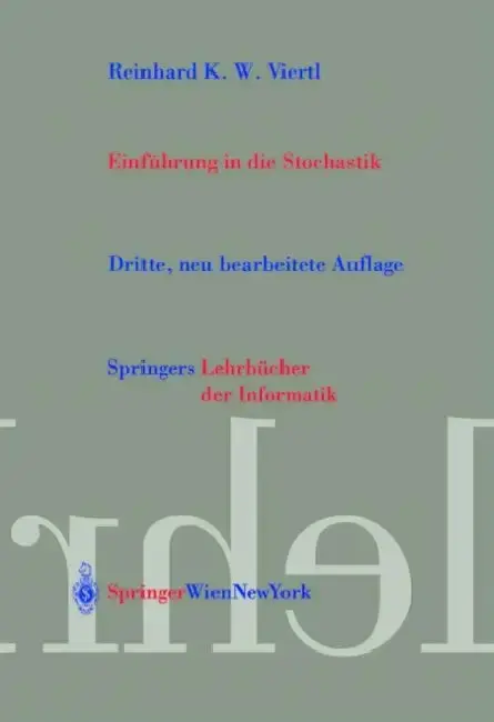 Cover of Einführung in Die Stochastik