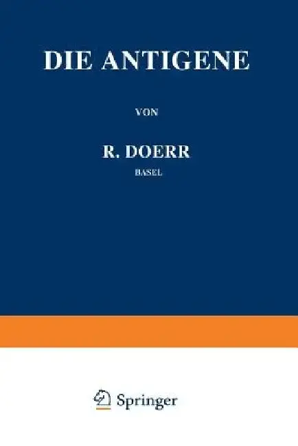 Cover of Die Immunitätsforschung Ergebnisse Und Probleme in Einzeldarstellungen
