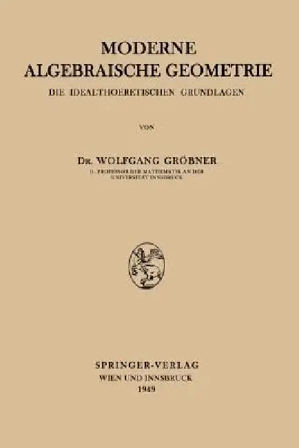 Cover of Moderne Algebraische Geometrie