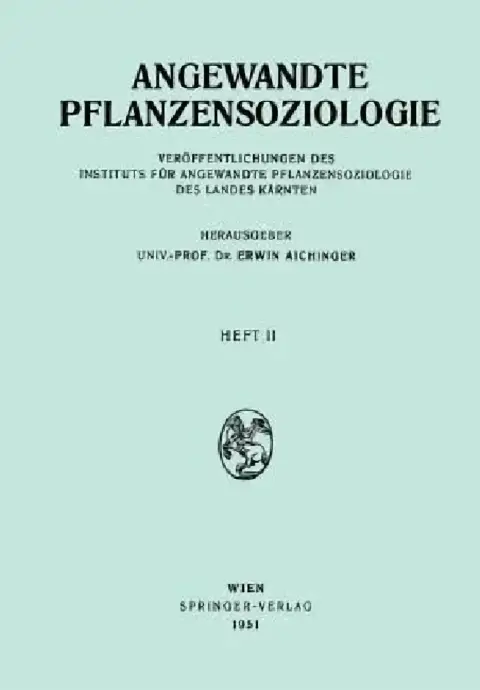 Cover of Angewandte Pflanzensoziologie
