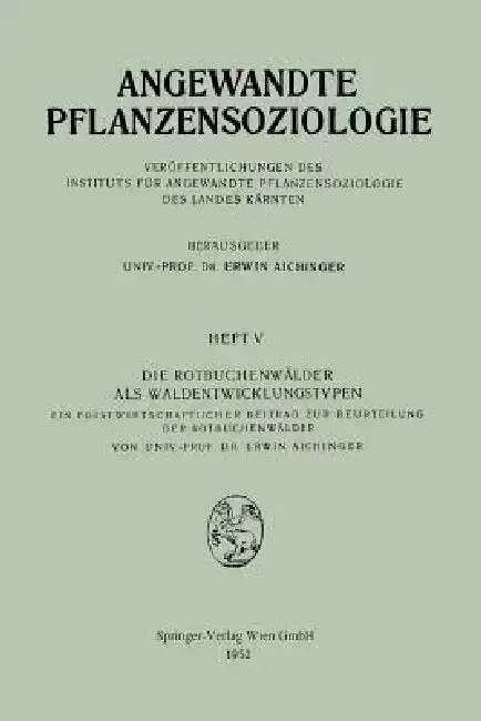 Cover of Die Rotbuchenwälder ALS Waldentwicklungstypen