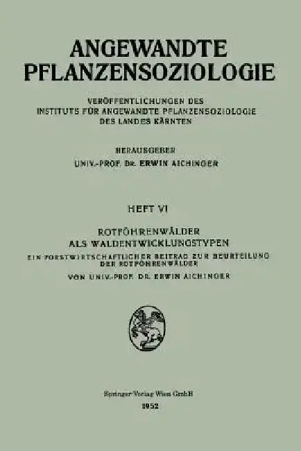 Cover of Rotföhrenwälder ALS Waldentwicklungstypen