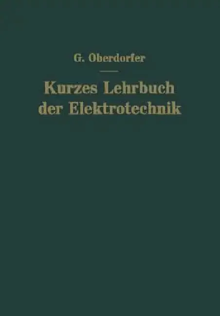 Cover of Kurzes Lehrbuch Der Elektrotechnik