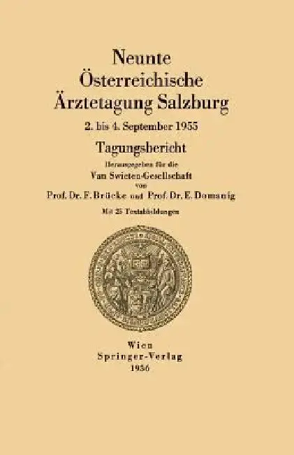 Cover of Neunte Österreichische Ärztetagung Salzburg