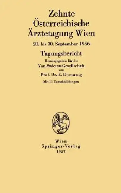 Cover of Zehnte Österreichische Ärztetagung Wien