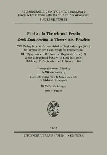 Cover of Felsbau in Theorie Und PRAXIS Rock Engineering in Theory and Practice