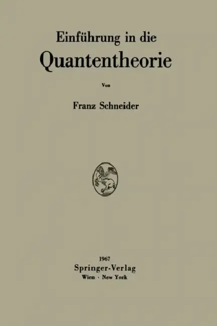 Cover of Einführung in Die Quantentheorie