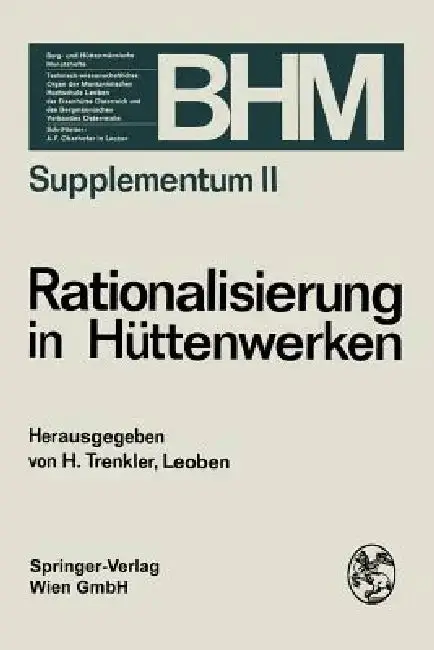 Cover of Rationalisierung in Hüttenwerken