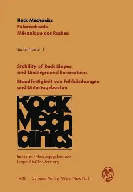 Cover of Stability of Rock Slopes and Underground Excavations / Standfestigkeit Von Felsböschungen Und Untertagebauten