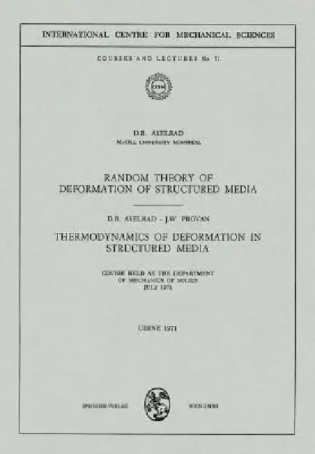 Cover of Random Theory of Deformation of Structured Media. Thermodynamics of Deformation in Structured Media