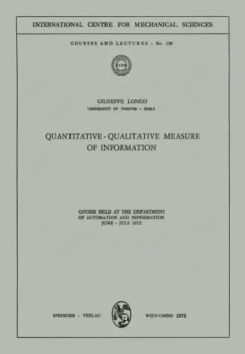 Cover of Quantitative-Qualitative Measure of Information