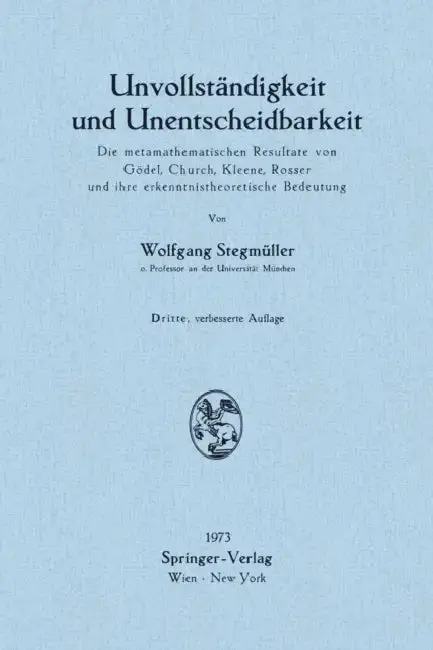 Cover of Unvollständigkeit Und Unentscheidbarkeit