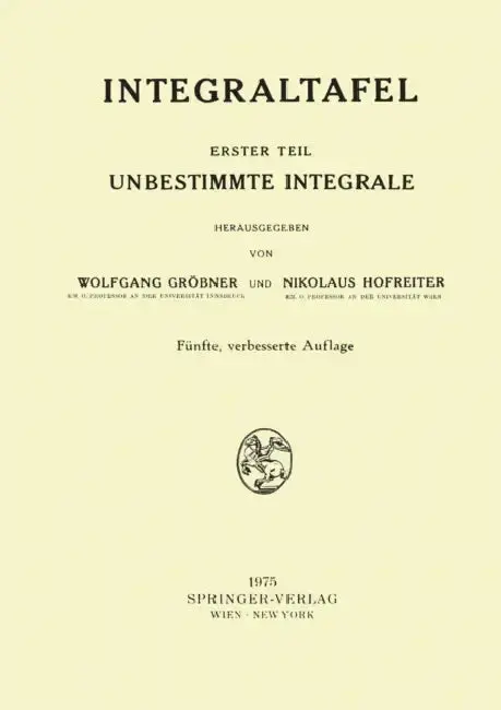 Cover of Integraltafel