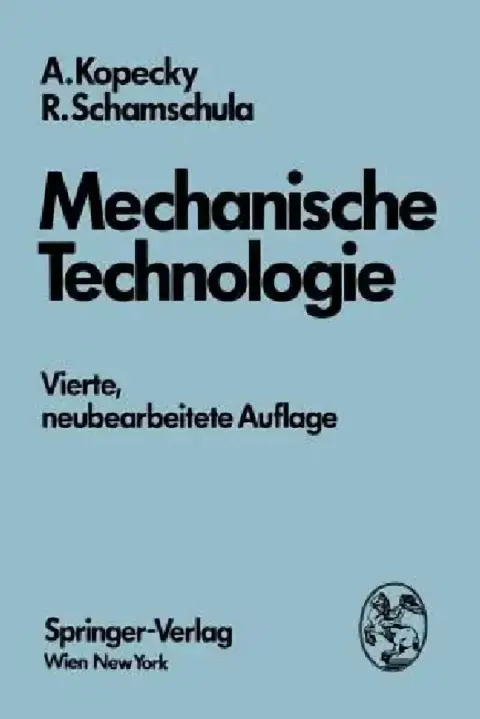 Cover of Mechanische Technologie