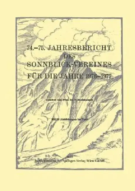 Cover of 74.-75. Jahresbericht Des Sonnblick-Vereines Für Die Jahre 1976-1977