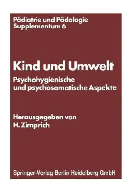 Cover of Kind Und Umwelt