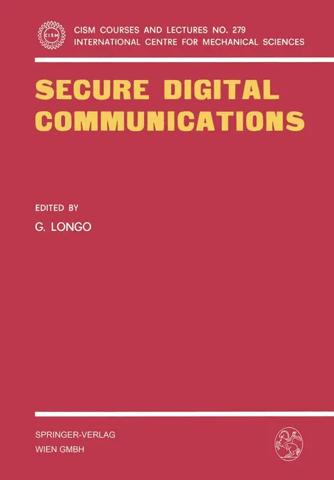 Cover of Secure Digital Communications
