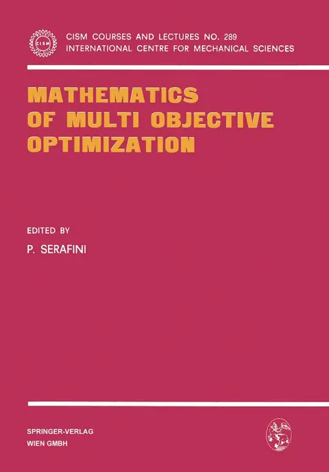 Cover of Mathematics of Multi Objective Optimization