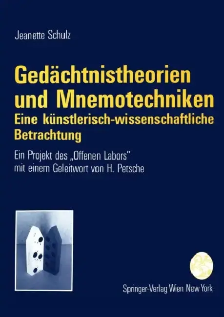 Cover of Gedächtnistheorien Und Mnemotechniken