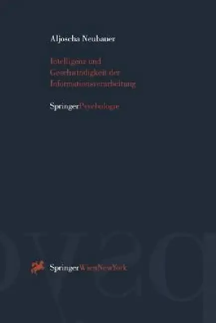Cover of Intelligenz Und Geschwindigkeit Der Informationsverarbeitung