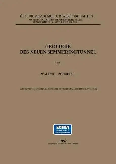 Cover of Geologie Des Neuen Semmeringtunnel