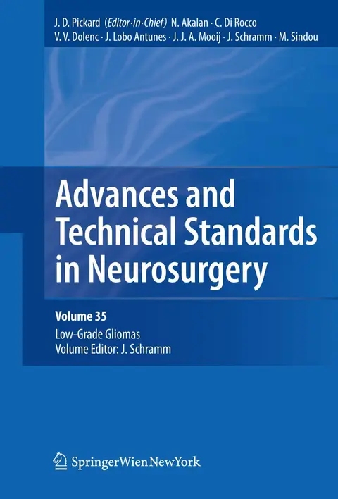 Cover of Advances and Technical Standards in Neurosurgery, Vol. 35