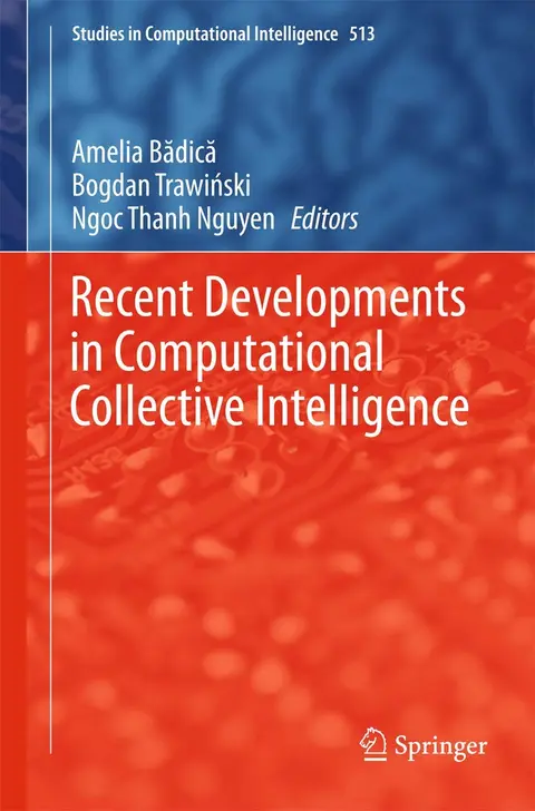 Cover of Recent Developments in Computational Collective Intelligence